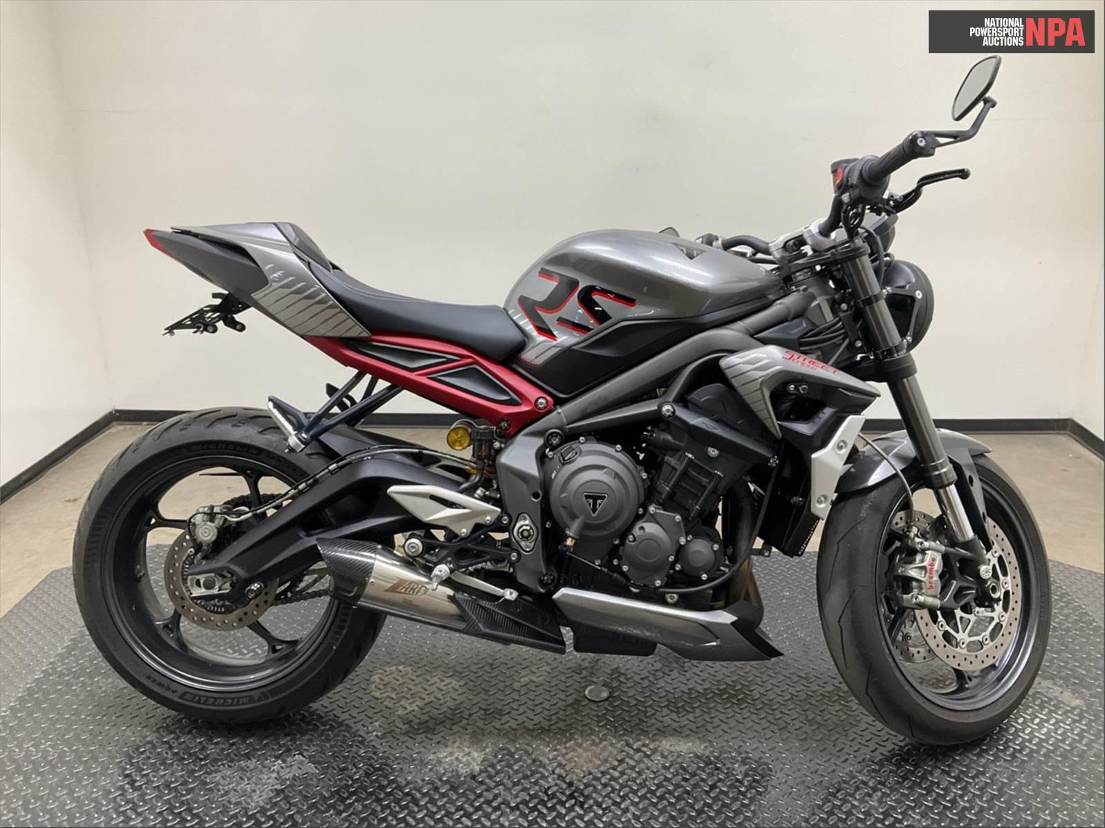 2022 Triumph Street Triple 765 Rs (Silver), 14069503, Copart, VIN SMTA554S9NTAU8041