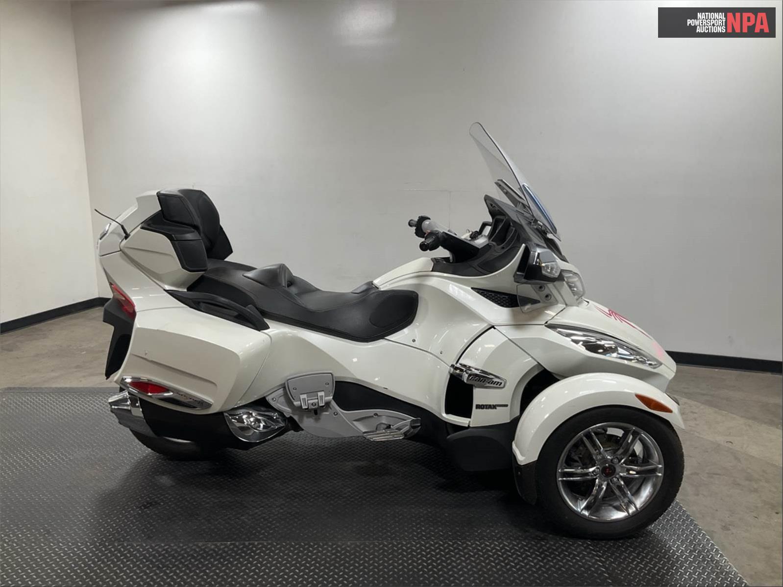 2012 Can-Am Spyder Rt Se5 Limited, 10186638, Copart, VIN 2BXJBDC10CV000351