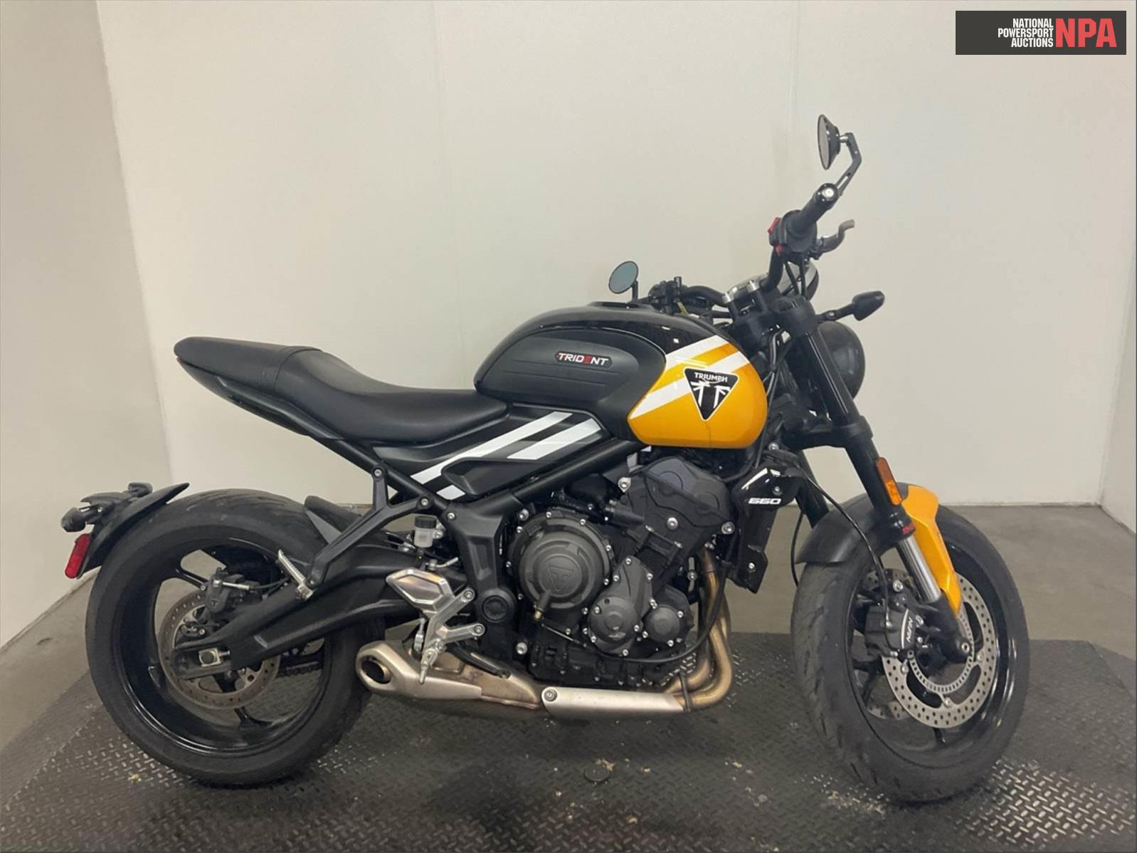Triumph Trident 660 (Black), 12218197, Copart, VIN SMTL21U47STCD3773