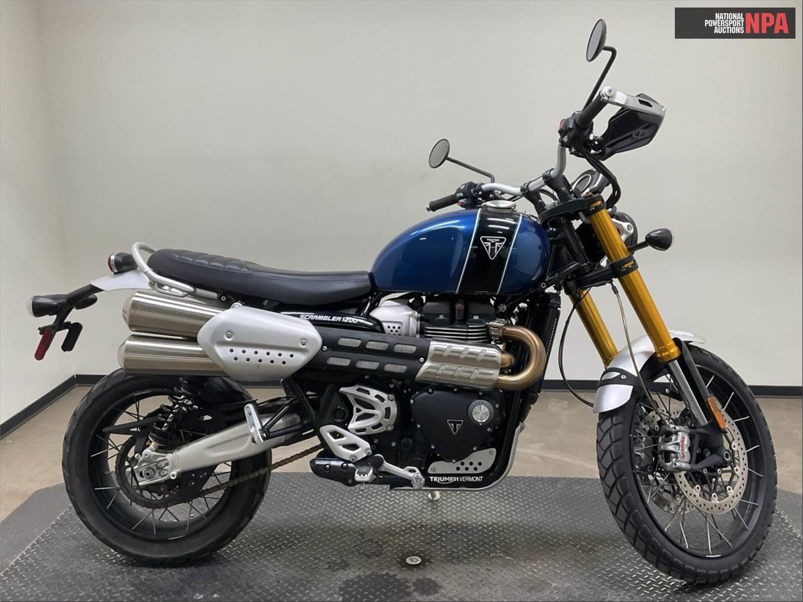 Triumph Scrambler 1200 Xe (Two Tone), 14069385, Copart, VIN SMTD51HGXNTAT7710