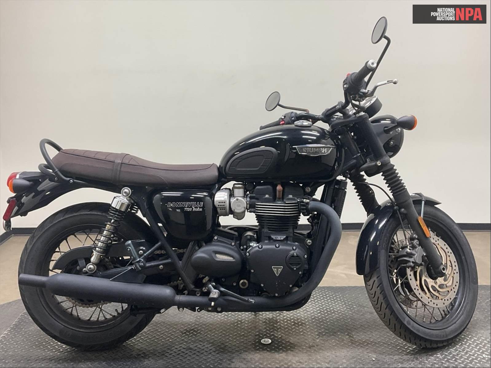 Triumph Bonneville T120 Black, 14068442, Copart, VIN SMTD40HL3LTAA1571