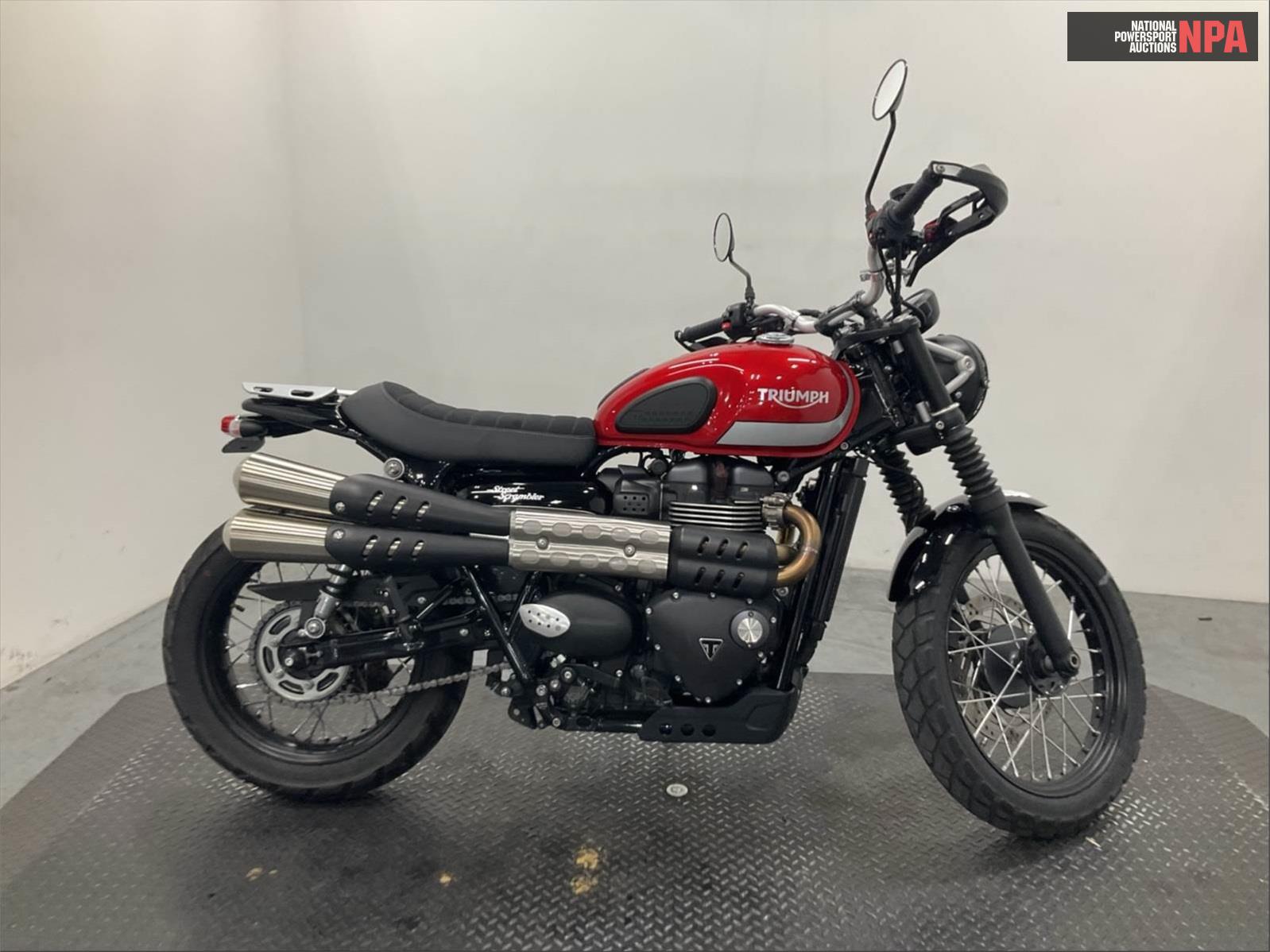 Triumph Street Scrambler (Black), 65053882, Copart, VIN SMTD44GN4JT861116