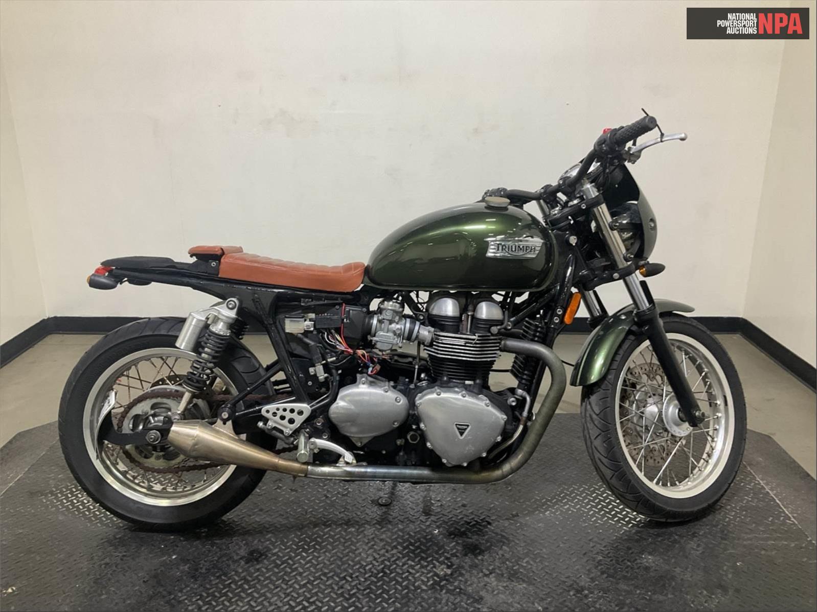 Triumph Thruxton, 11222353, Copart, VIN SMT920K1XGT730340