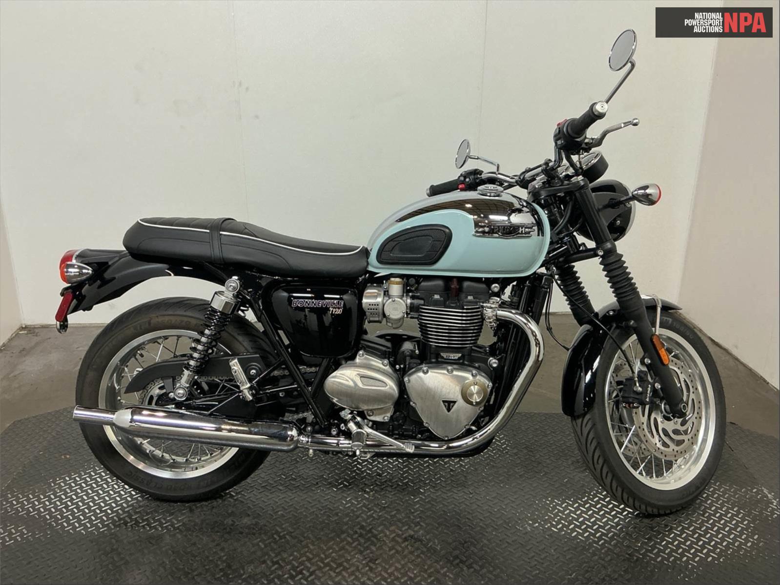Triumph Bonneville T120 Black (Two Tone), 12217895, Copart, VIN SMTD40HL0PTBJ7319