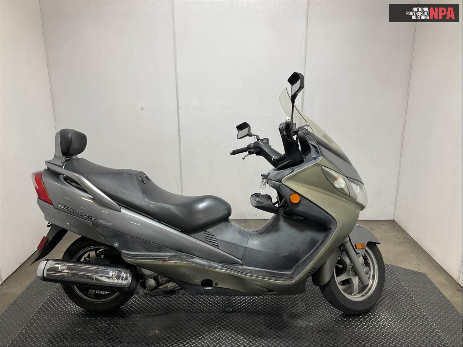 Suzuki An400K6 Burgman, 10186049, Copart, VIN JS1CK43A362101480