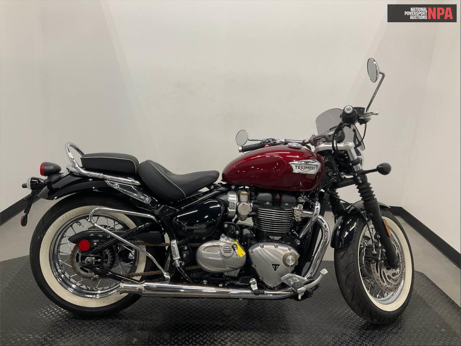 Triumph Bonneville Speedmaster (Red), 67008375, Copart, VIN SMTD46HL2PTBE5203
