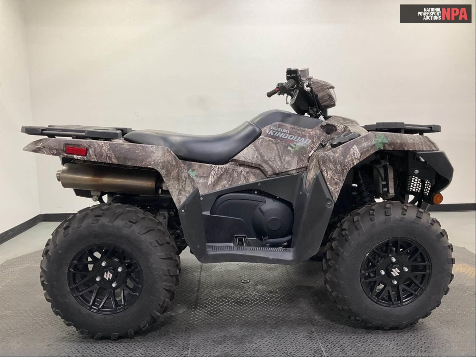 2022 Suzuki Kingquad 750Axi Power Steering Se Camo, 61016376, Copart, VIN 5SADW11H5N7101739
