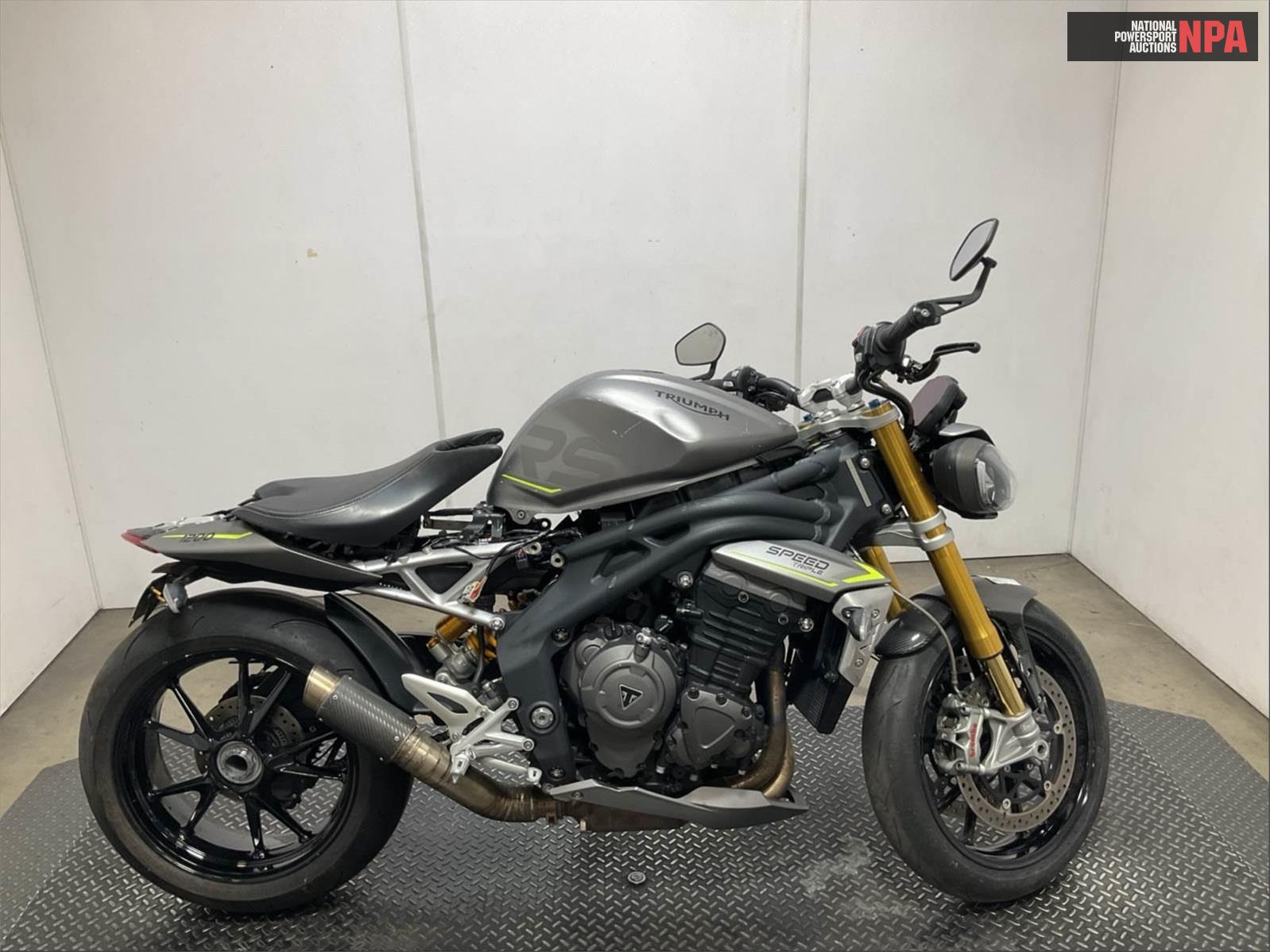 Triumph Speed Triple Rs, 10185812, Copart, VIN SMTP01ST1NTAG5683